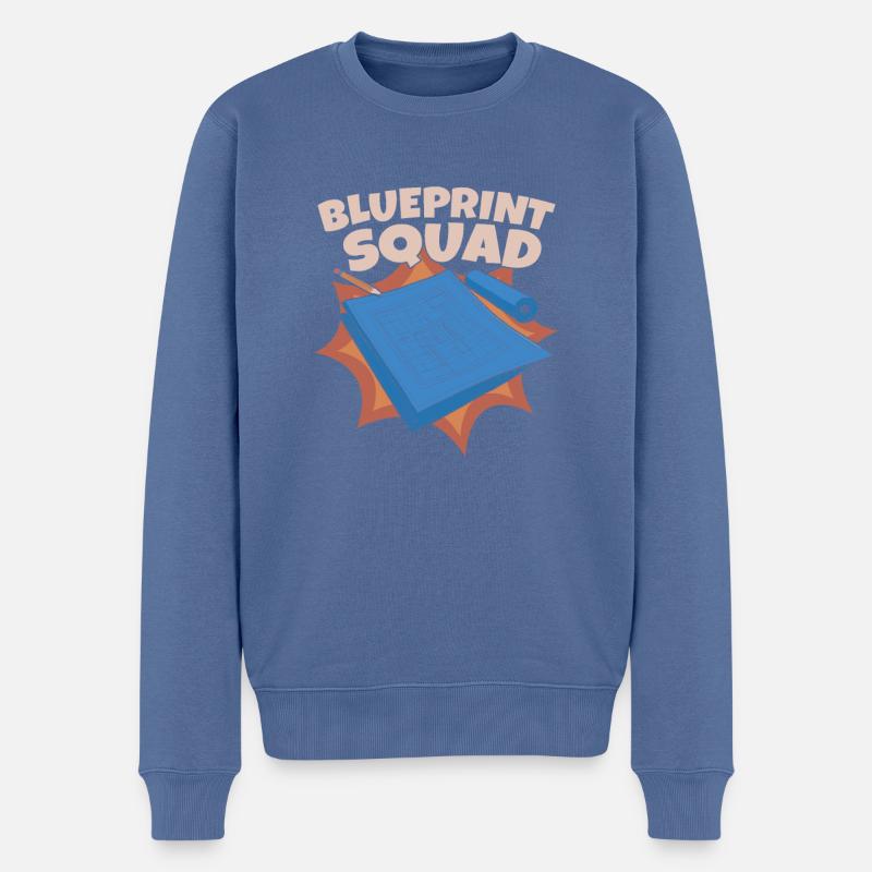 Équipe d’architecture d’architecte - Pull Premium bio Homme - bleu pigeon