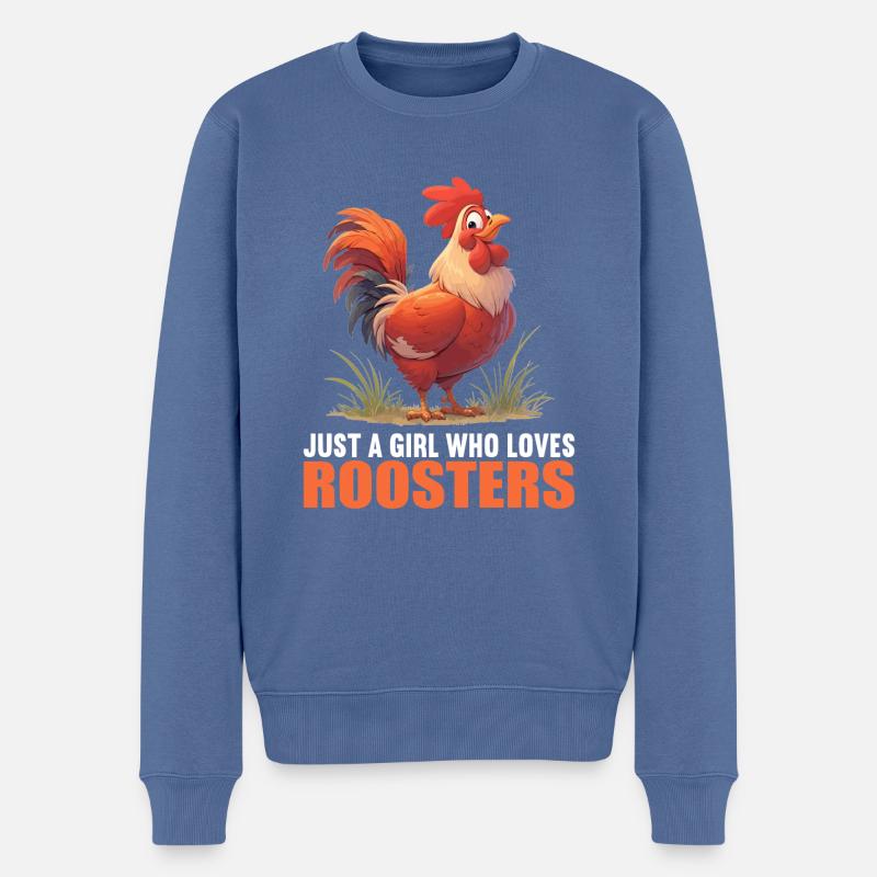 Coq Coqs Coq - Pull Premium bio Homme - bleu pigeon