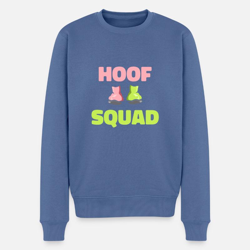 Escouade de maréchaux-ferrants - Pull Premium bio Homme - bleu pigeon