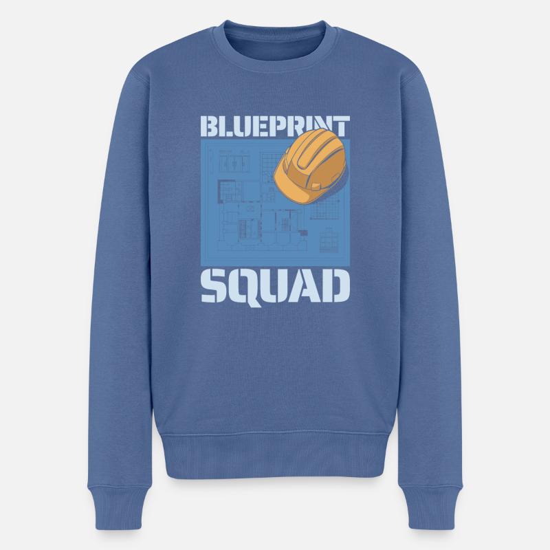 Bauingenieur Kader - Männer Premium Bio Pullover - Taubenblau