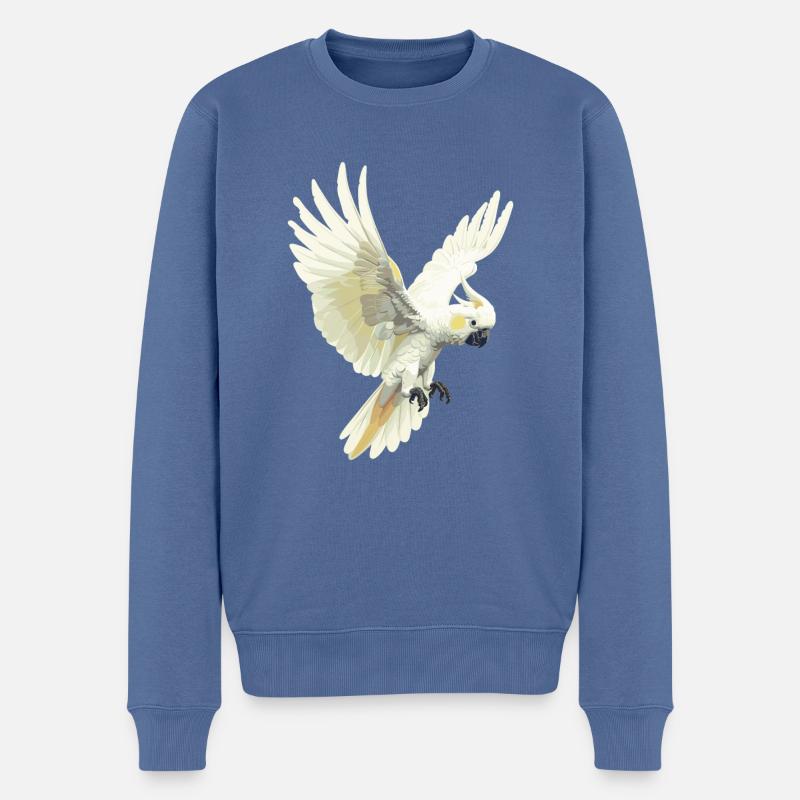Cacatoès Cacatoès Cacatoès - Pull Premium bio Homme - bleu pigeon