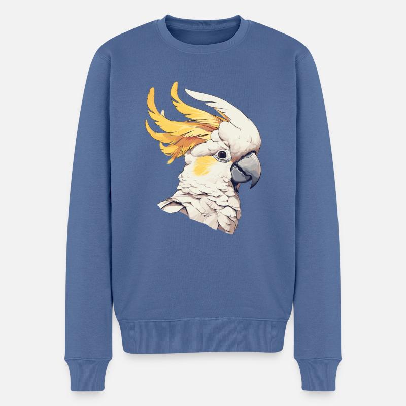 Cacatoès Cacatoès Cacatoès - Pull Premium bio Homme - bleu pigeon