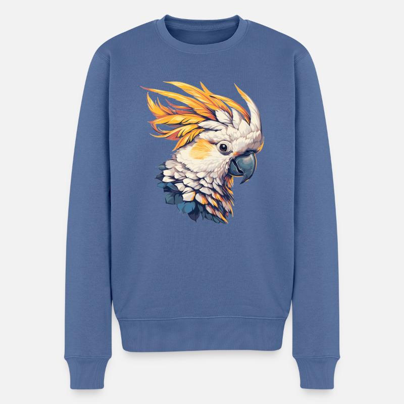 Cacatoès Cacatoès Cacatoès - Pull Premium bio Homme - bleu pigeon
