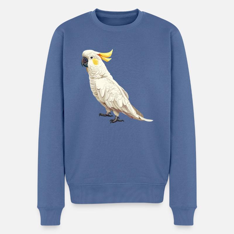 Cockatoo Kakadus Kakadu - Männer Premium Bio Pullover - Taubenblau