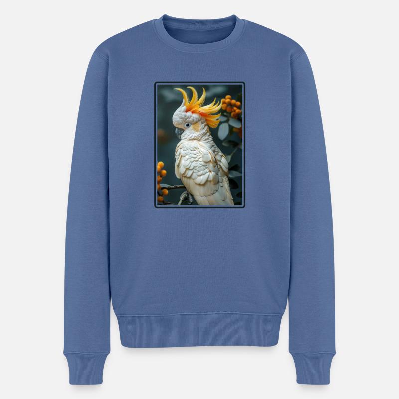 Cacatoès Cacatoès Cacatoès - Pull Premium bio Homme - bleu pigeon