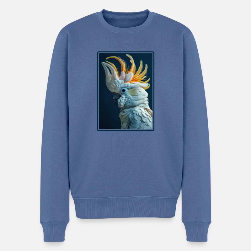 Cacatoès Cacatoès Cacatoès - Pull Premium bio Homme - bleu pigeon