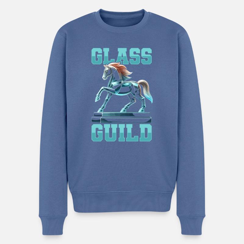 Equipe verrier - Pull Premium bio Homme - bleu pigeon