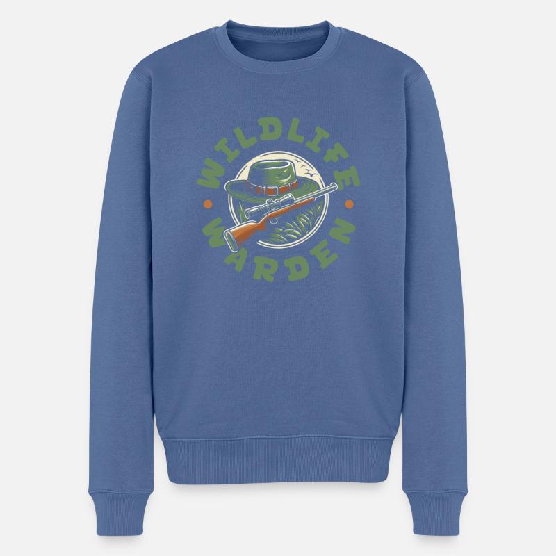 Équipe de superviseur de chasse - Pull Premium bio Homme - bleu pigeon