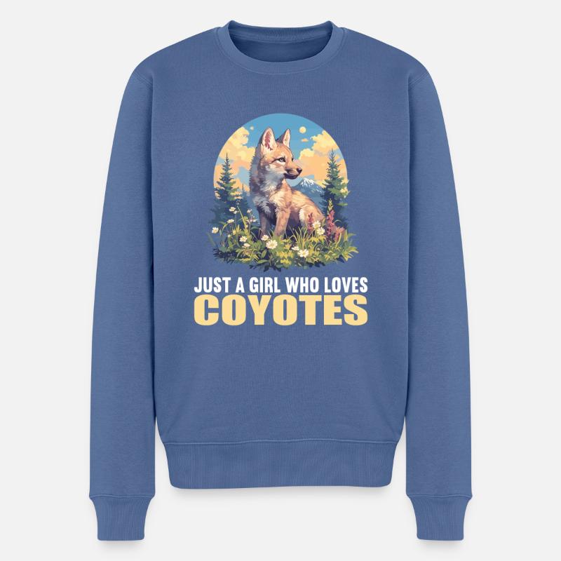 Coyotes Coyote - Pull Premium bio Homme - bleu pigeon