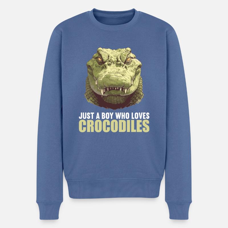 Crocodiles Crocodile - Pull Premium bio Homme - bleu pigeon