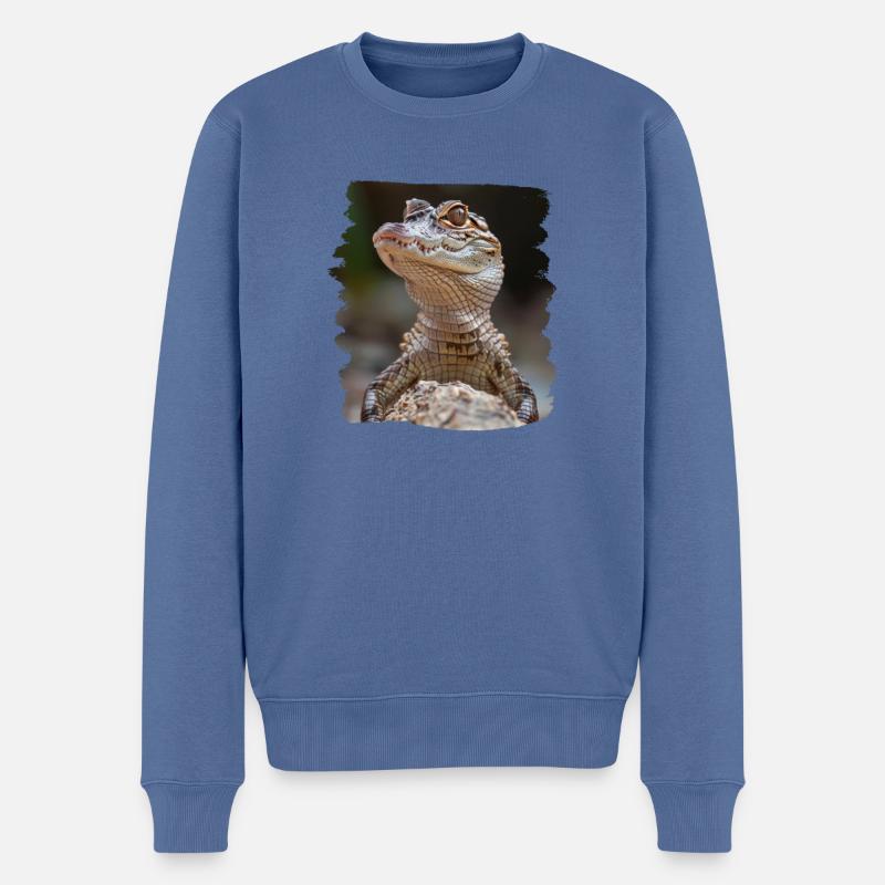 Crocodiles Crocodile - Pull Premium bio Homme - bleu pigeon