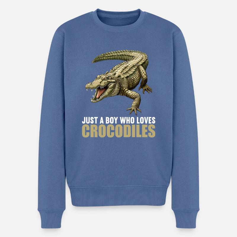 Crocodiles Crocodile - Pull Premium bio Homme - bleu pigeon
