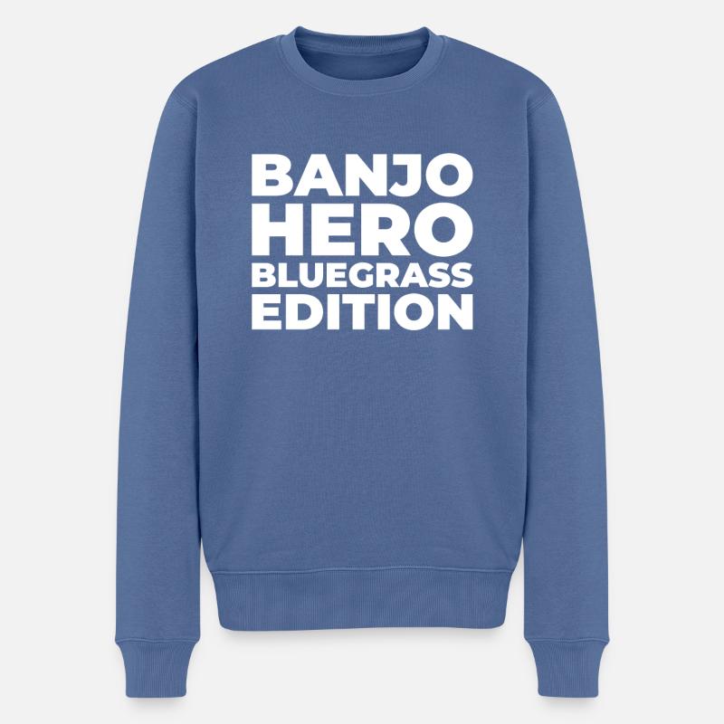 Banjo - Pull Premium bio Homme - bleu pigeon