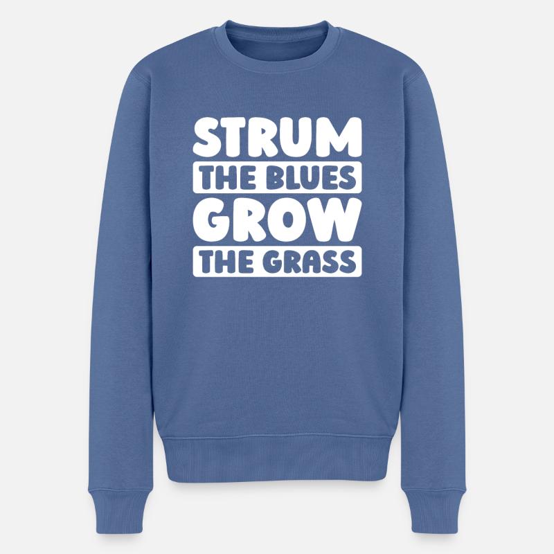 Banjo - Pull Premium bio Homme - bleu pigeon