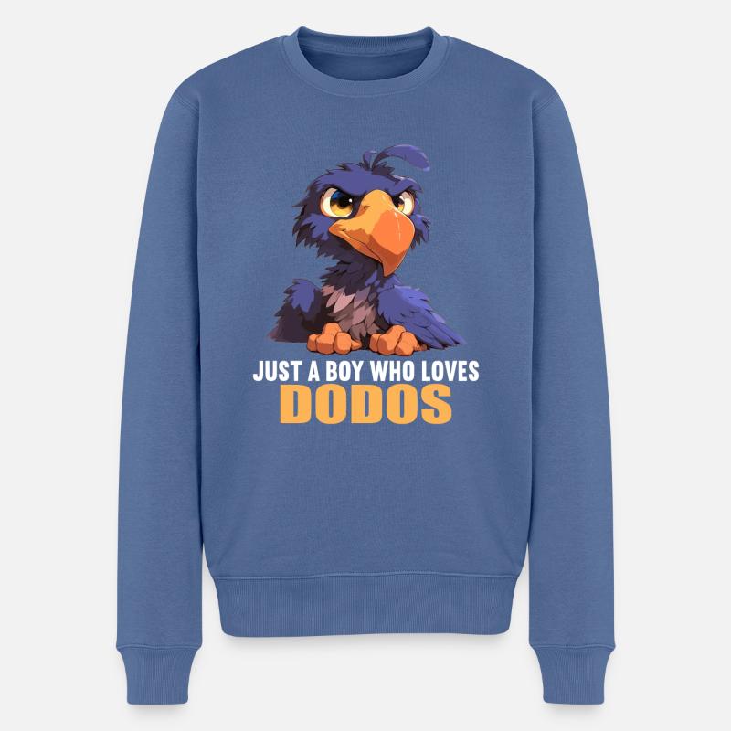 Dodos Dodo - Männer Premium Bio Pullover - Taubenblau
