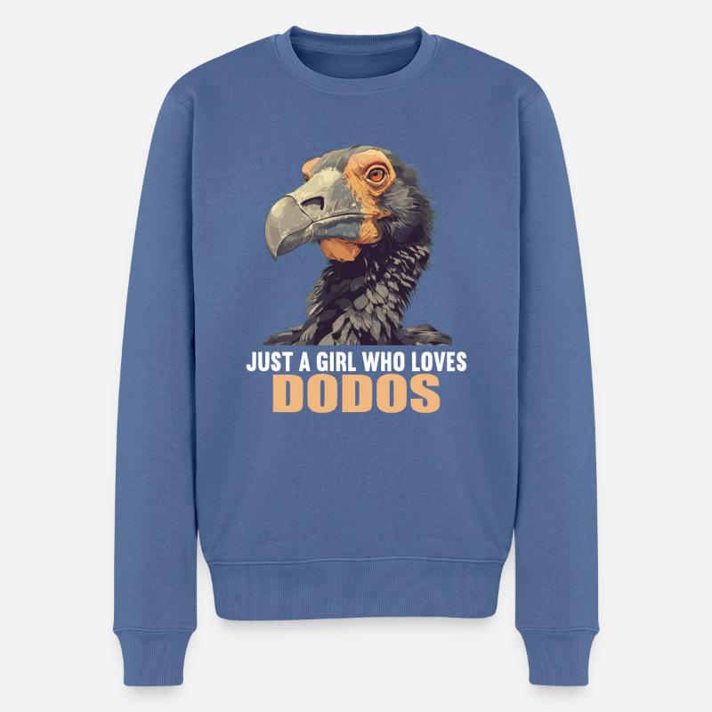 Dodos Dodo - Männer Premium Bio Pullover - Taubenblau