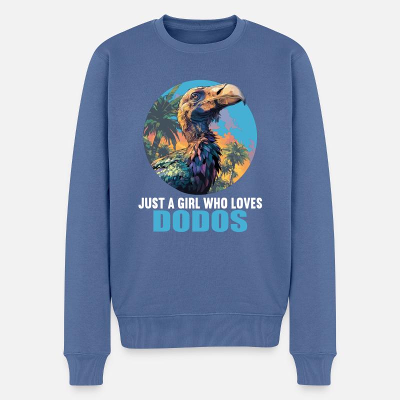 Dodos Dodo - Pull Premium bio Homme - bleu pigeon