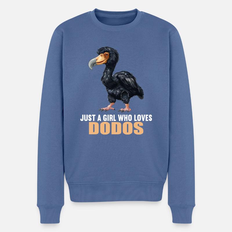 Dodos Dodo - Männer Premium Bio Pullover - Taubenblau