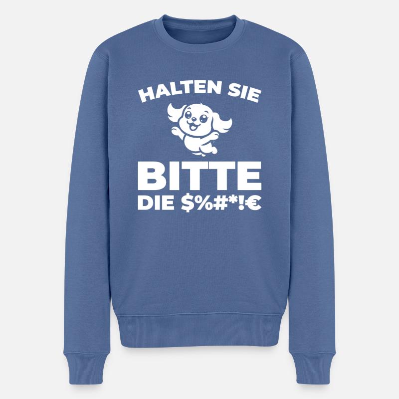 Le roi Charles Cavalier - Pull Premium bio Homme - bleu pigeon