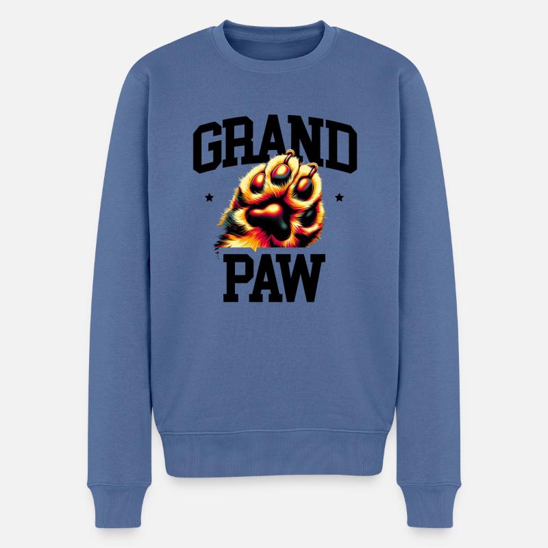 Grand Paw Deutscher Schäferhund Hundeliebhaber Schäferhunde GSD - Männer Premium Bio Pullover - Taubenblau