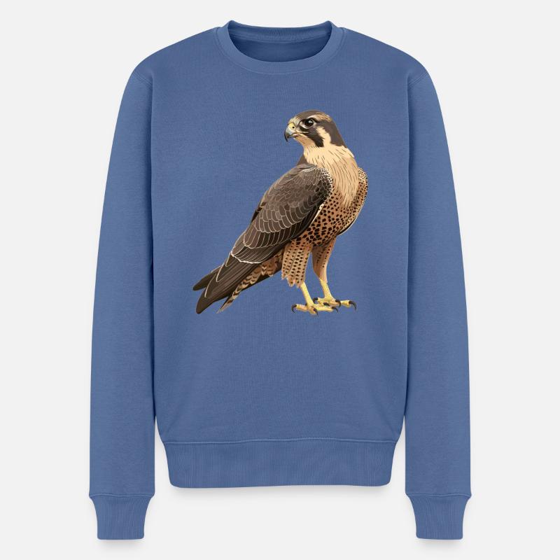 Faucon Faucon - Pull Premium bio Homme - bleu pigeon