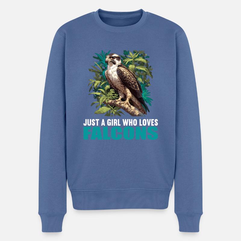 Falken Falke - Männer Premium Bio Pullover - Taubenblau