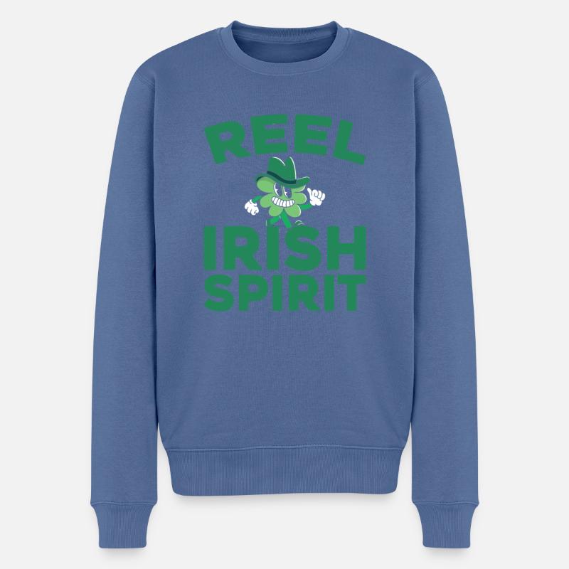 Danse Irlandaise Irischer Tanz - Pull Premium bio Homme - bleu pigeon