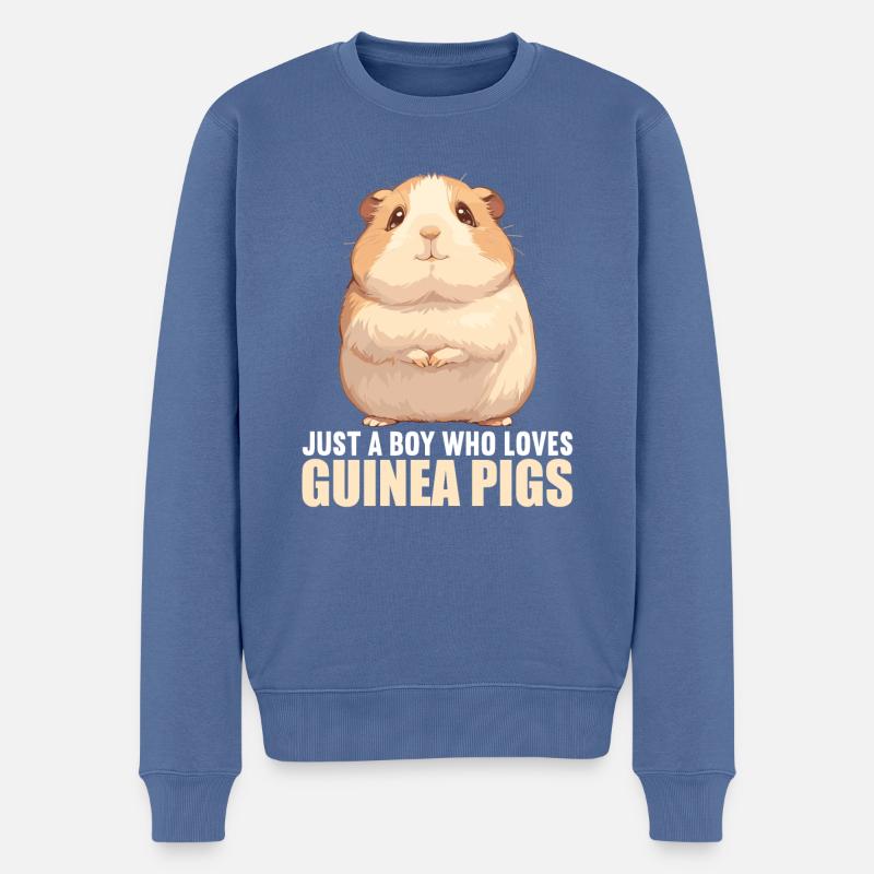 Cobaye - Pull Premium bio Homme - bleu pigeon