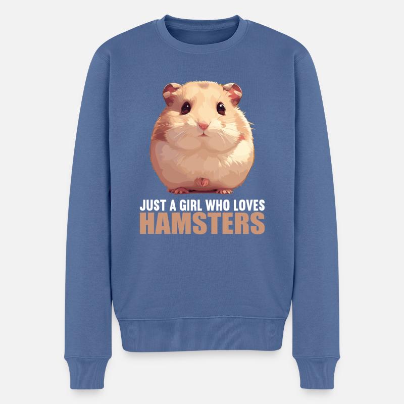 Hamster - Pull Premium bio Homme - bleu pigeon