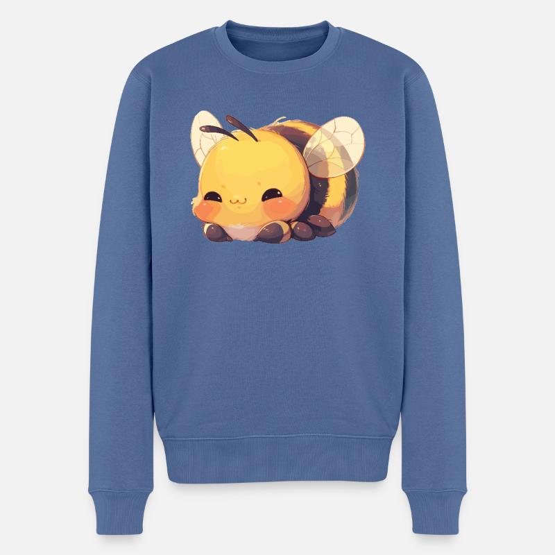 Abeilles Abeille - Pull Premium bio Homme - bleu pigeon