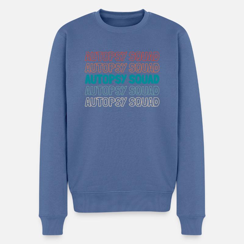 Intensivpfleger Kader - Männer Premium Bio Pullover - Taubenblau
