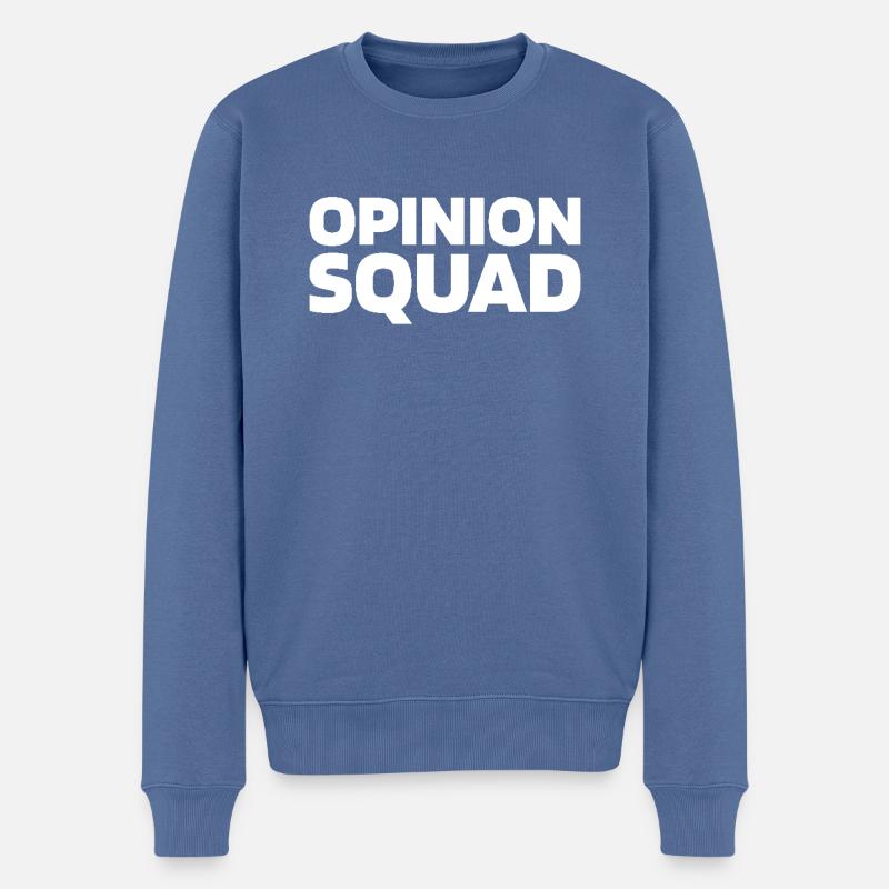 Bauarbeiter Kader - Männer Premium Bio Pullover - Taubenblau