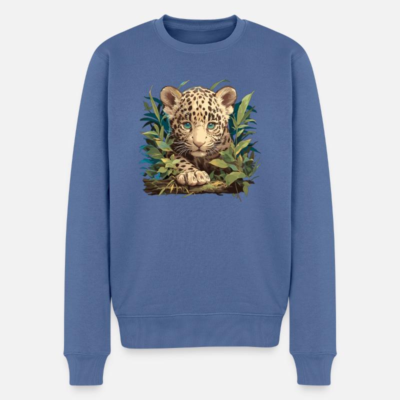 Jaguars Jaguar - Pull Premium bio Homme - bleu pigeon