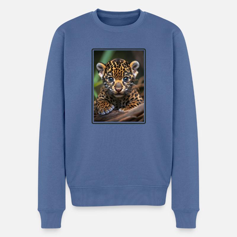 Jaguars Jaguar - Pull Premium bio Homme - bleu pigeon