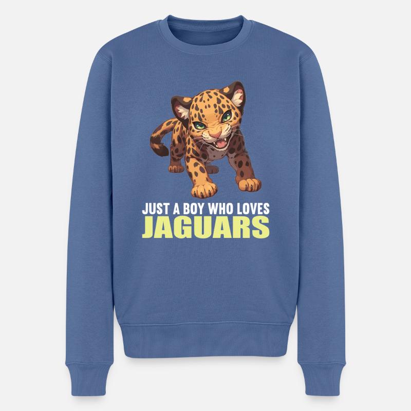 Jaguars Jaguar - Pull Premium bio Homme - bleu pigeon