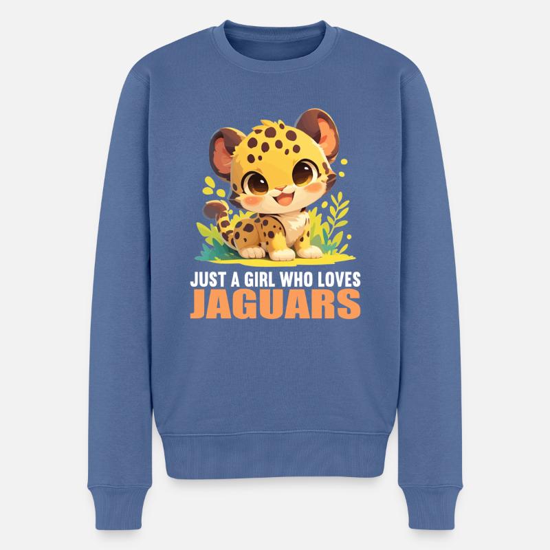 Jaguars Jaguar - Pull Premium bio Homme - bleu pigeon