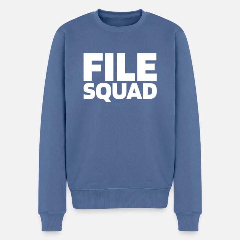 Cadre des greffiers des tribunaux - Pull Premium bio Homme - bleu pigeon