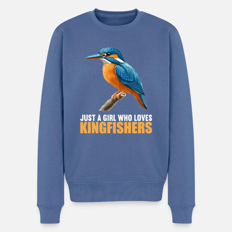 Martin-pêcheur Martin-pêcheur - Pull Premium bio Homme - bleu pigeon