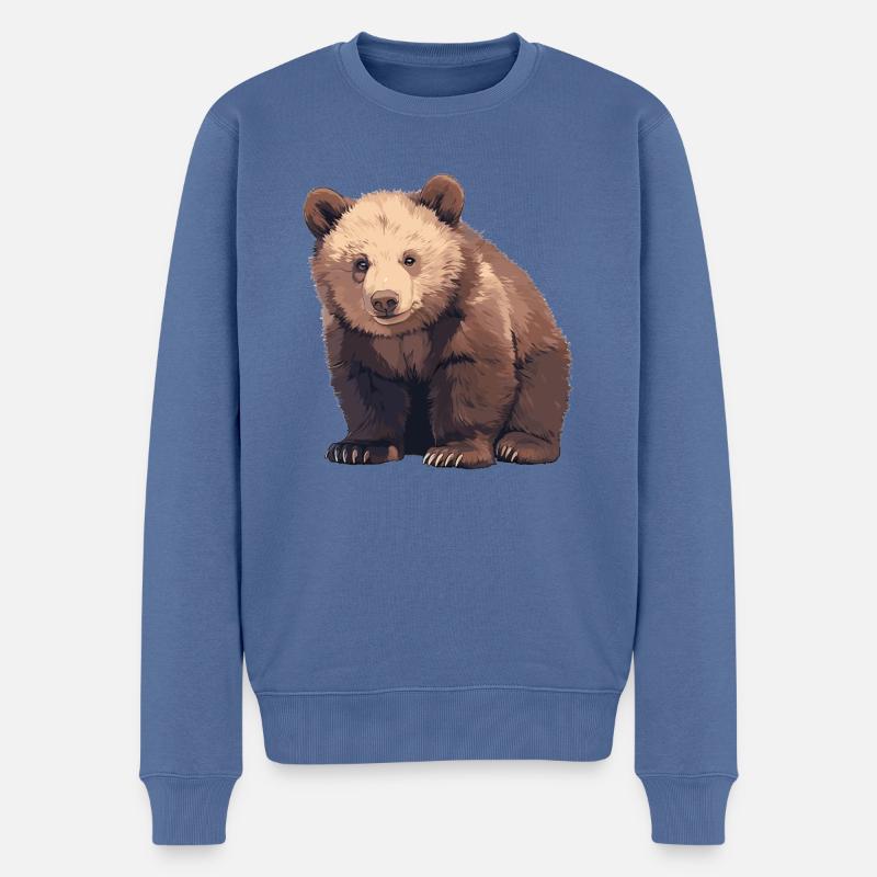 Ours Kodiak Ours Kodiak - Pull Premium bio Homme - bleu pigeon