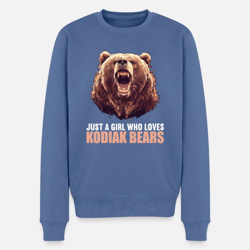 Ours Kodiak Ours Kodiak - Pull Premium bio Homme - bleu pigeon