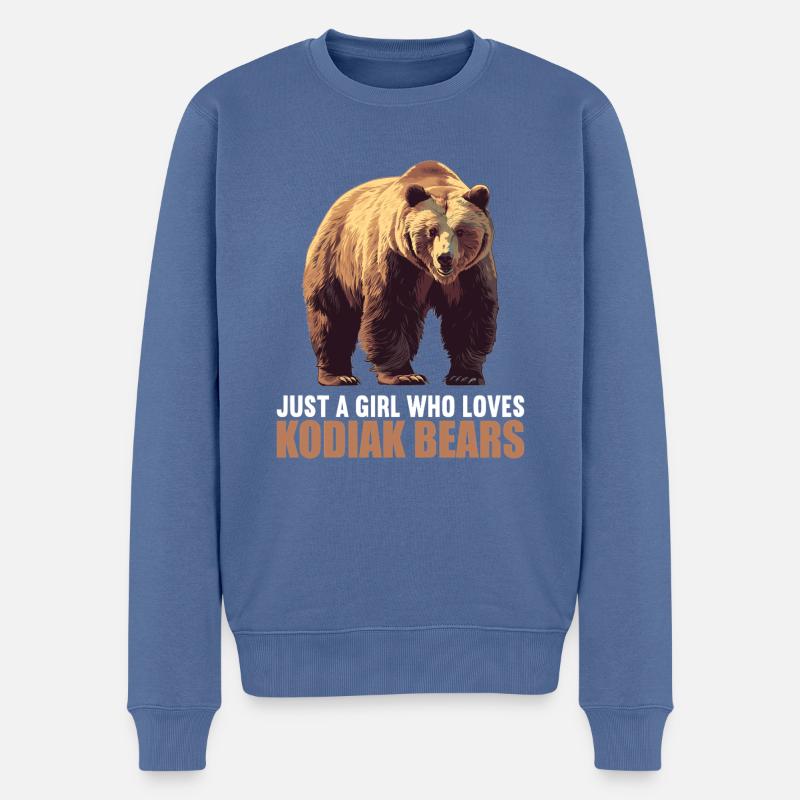 Ours Kodiak Ours Kodiak - Pull Premium bio Homme - bleu pigeon
