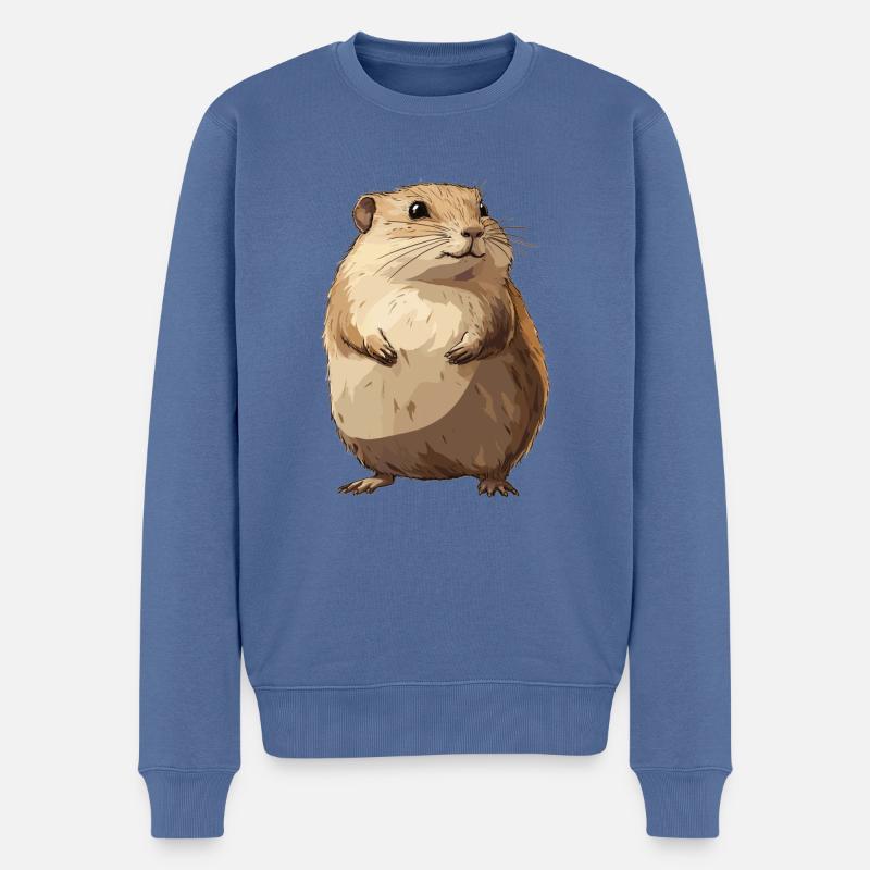 Lemminge Lemming - Männer Premium Bio Pullover - Taubenblau