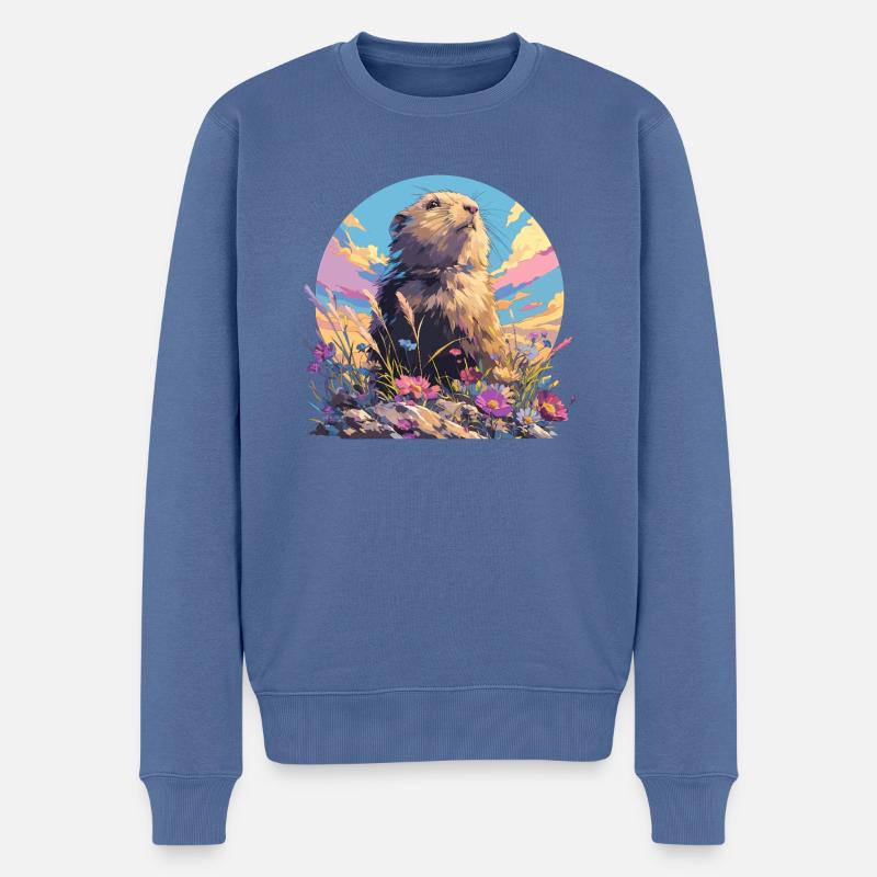 Lemmings Lemming - Pull Premium bio Homme - bleu pigeon