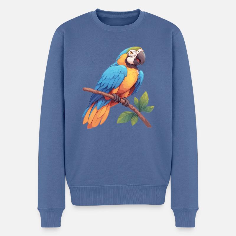 L’ère de l’ara - Pull Premium bio Homme - bleu pigeon