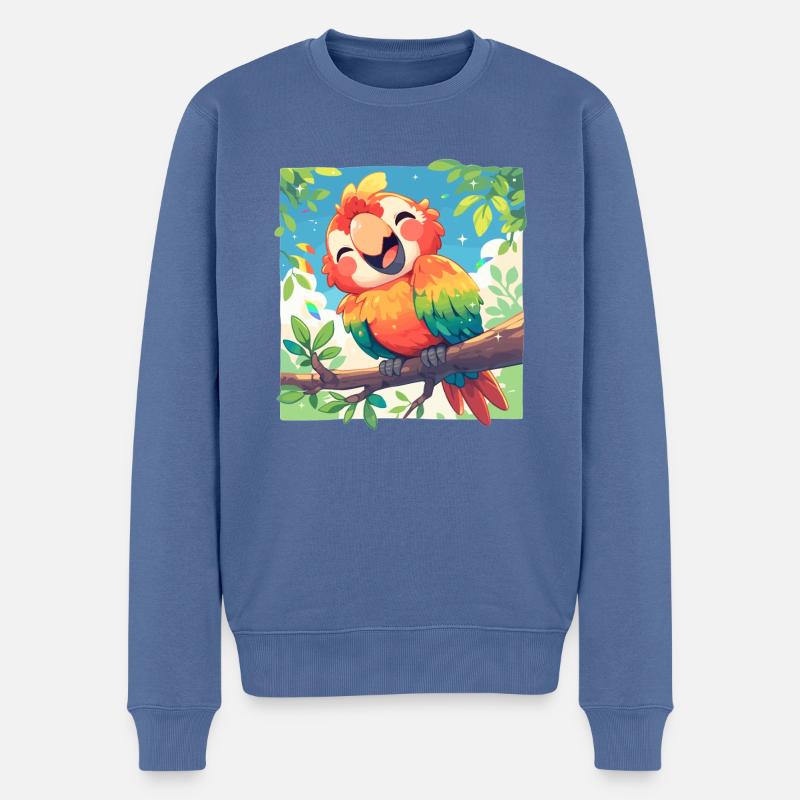 L’ère de l’ara - Pull Premium bio Homme - bleu pigeon