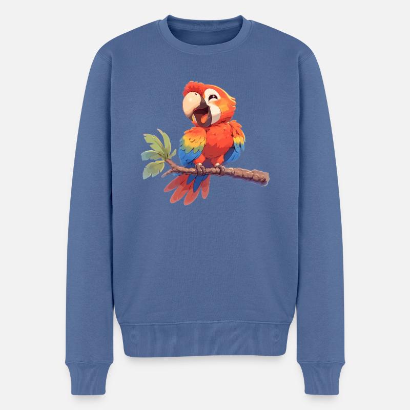 L’ère de l’ara - Pull Premium bio Homme - bleu pigeon