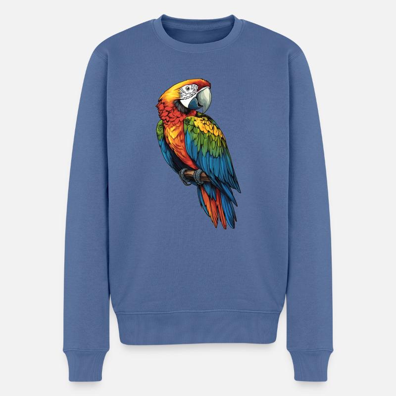 L’ère de l’ara - Pull Premium bio Homme - bleu pigeon