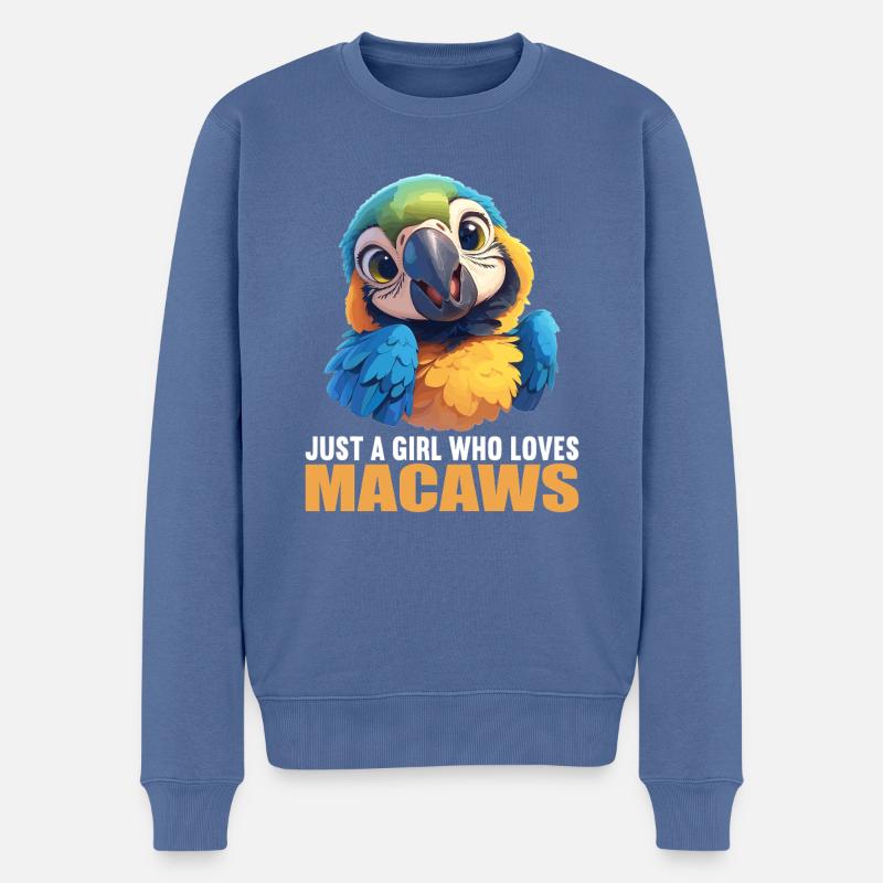 Aras Ara - Männer Premium Bio Pullover - Taubenblau