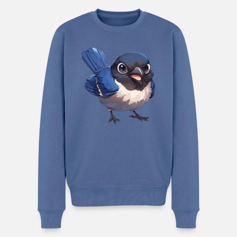 Pies Pie - Pull Premium bio Homme - bleu pigeon