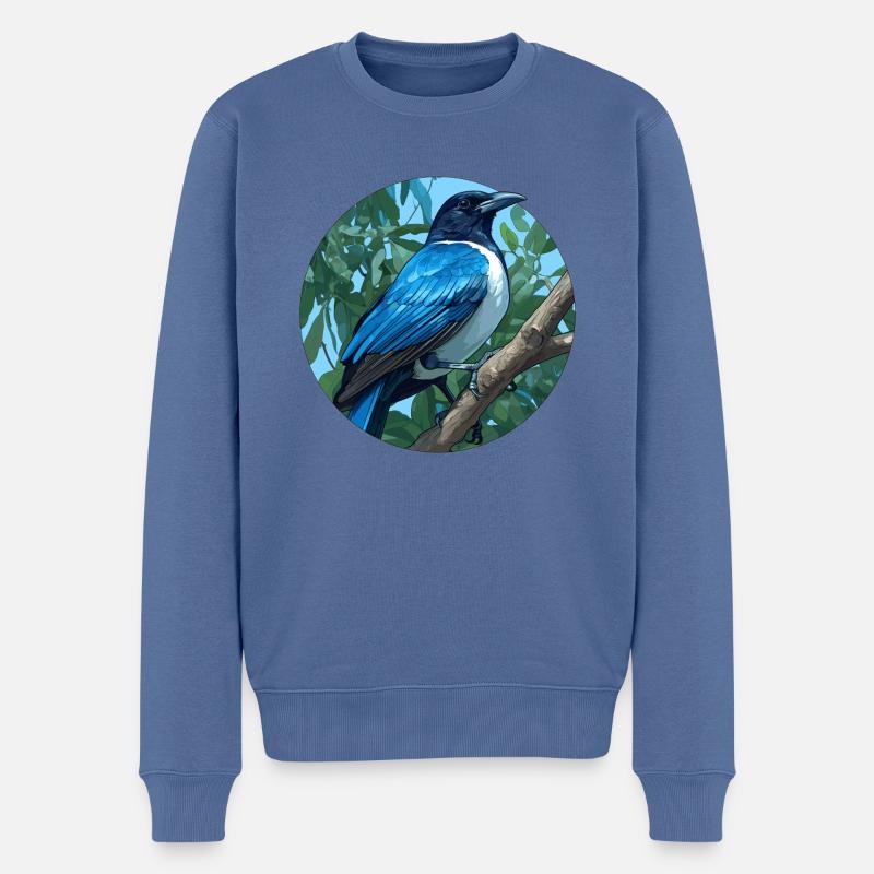 Pies Pie - Pull Premium bio Homme - bleu pigeon